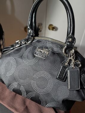 Coach Madison Dotted OP Art Sophia Satchel. 